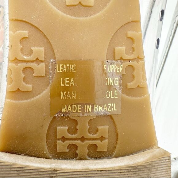 Tory Burch Reva Audrey‎ Silver & Clear Ballet Flat Sz 6.5 - Picture 15 of 16